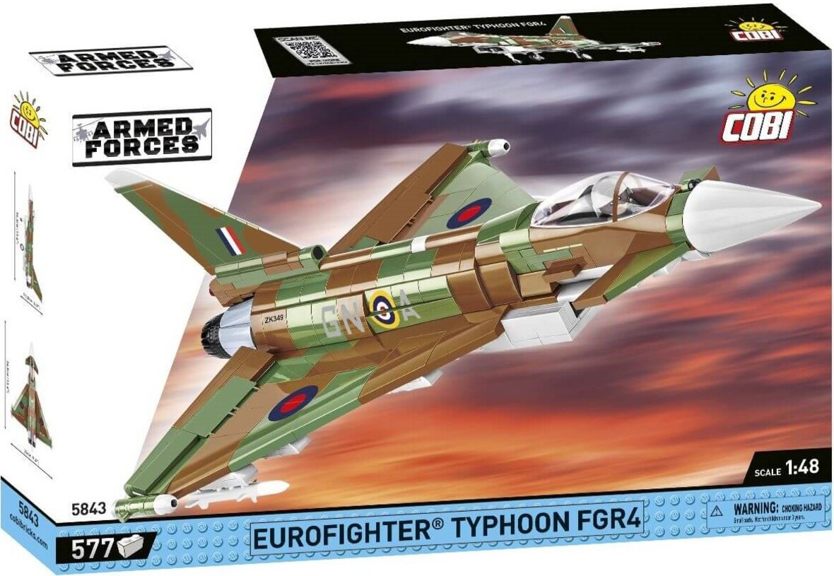 Cobi: Armed Forces - Eurofighter Typhoon Fighter Jet 1/48th Scale Building Block Construction Set (578 Pieces) By Cobi