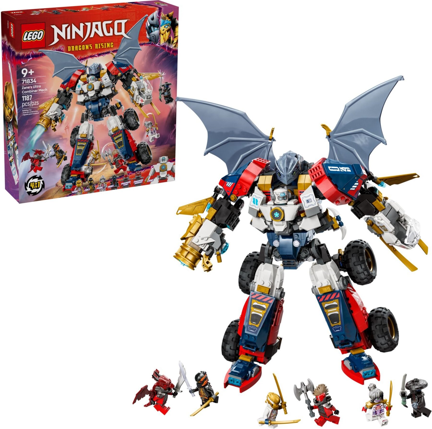 LEGO® NINJAGO® 71834 Robotul ultracombo al lui Zane - LEGO