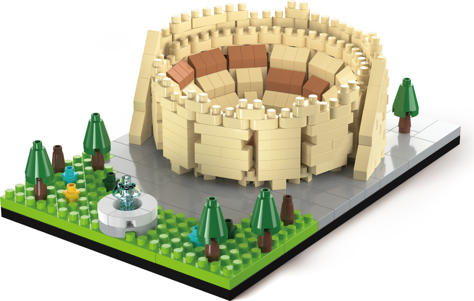 Mattoncini Colosseo Lego Numero Pezzi Colosseo Monumento Puzzle In