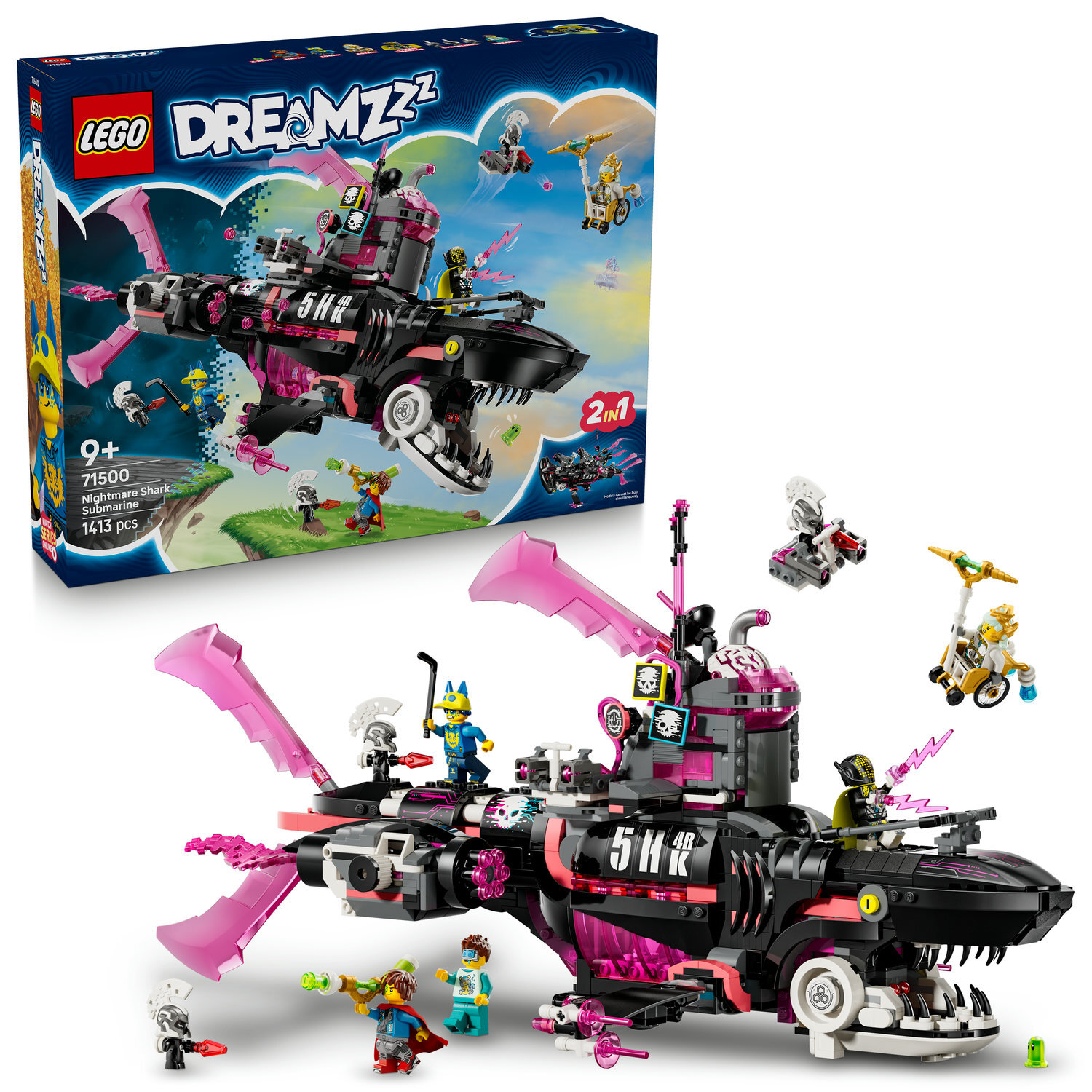 LEGO® DREAMZzz™ 71500 Submarinul rechin al coșmarurilor - LEGO