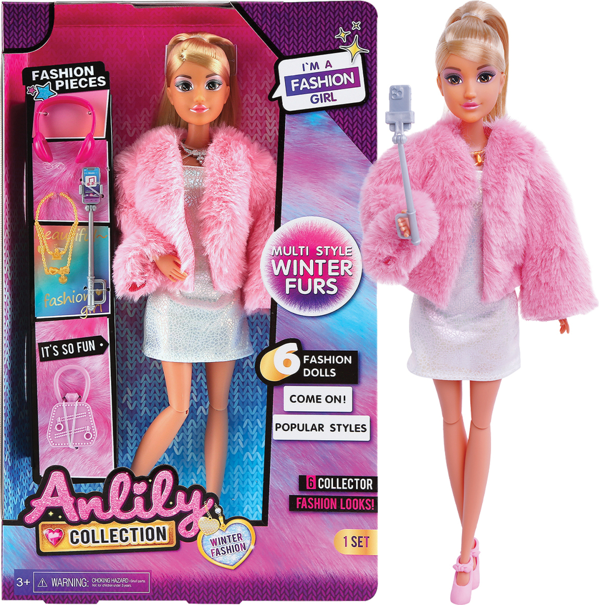 NUOVO 25 Vesti Per Bambole In Stile Abi Rosa Maglione Invernale Cappotto Abo Pantalone Costume Accessori Per Casa Delle Bambole Regalo Di Natale Per Ragazze - Foto 5