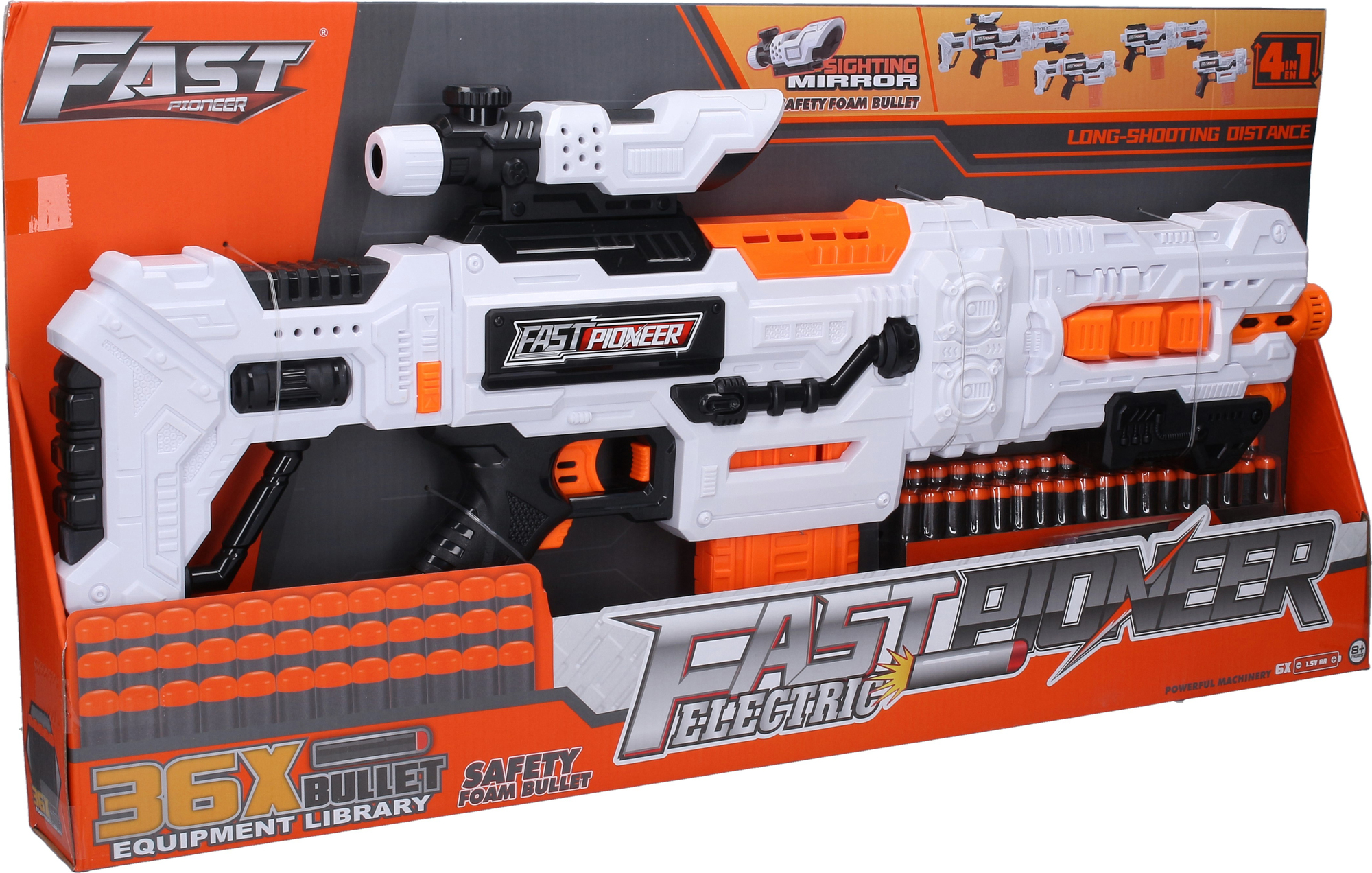 Ametralladora Nerf Realistas Pistola Metralleta Blast Toy Gun