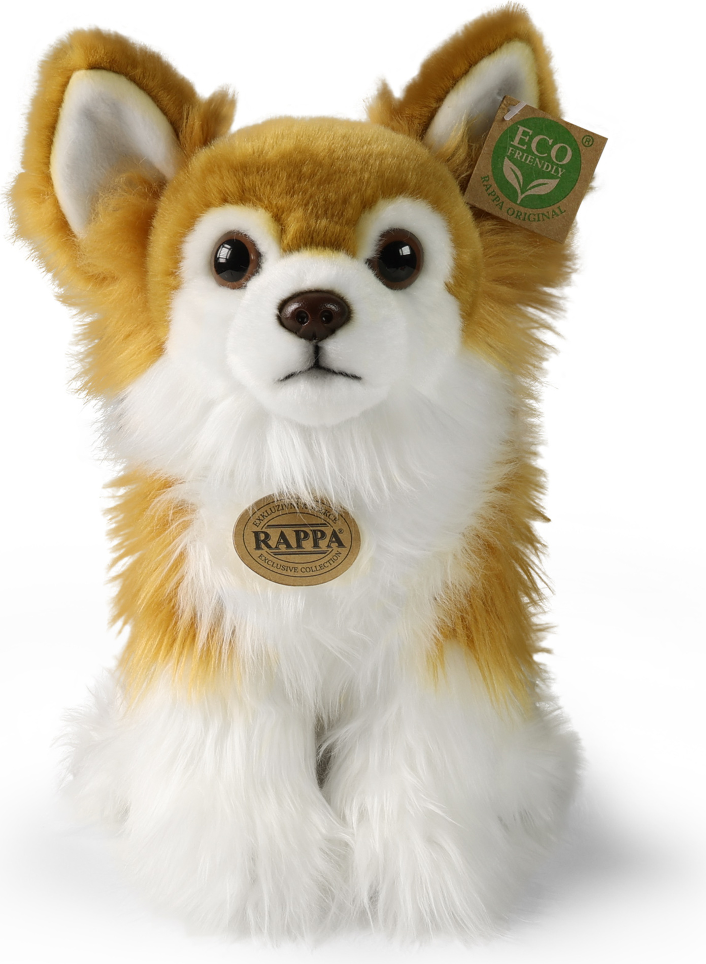 Chihuahua Juguete Perro Con Pelo Largo DEMDACO Black Long-Haired