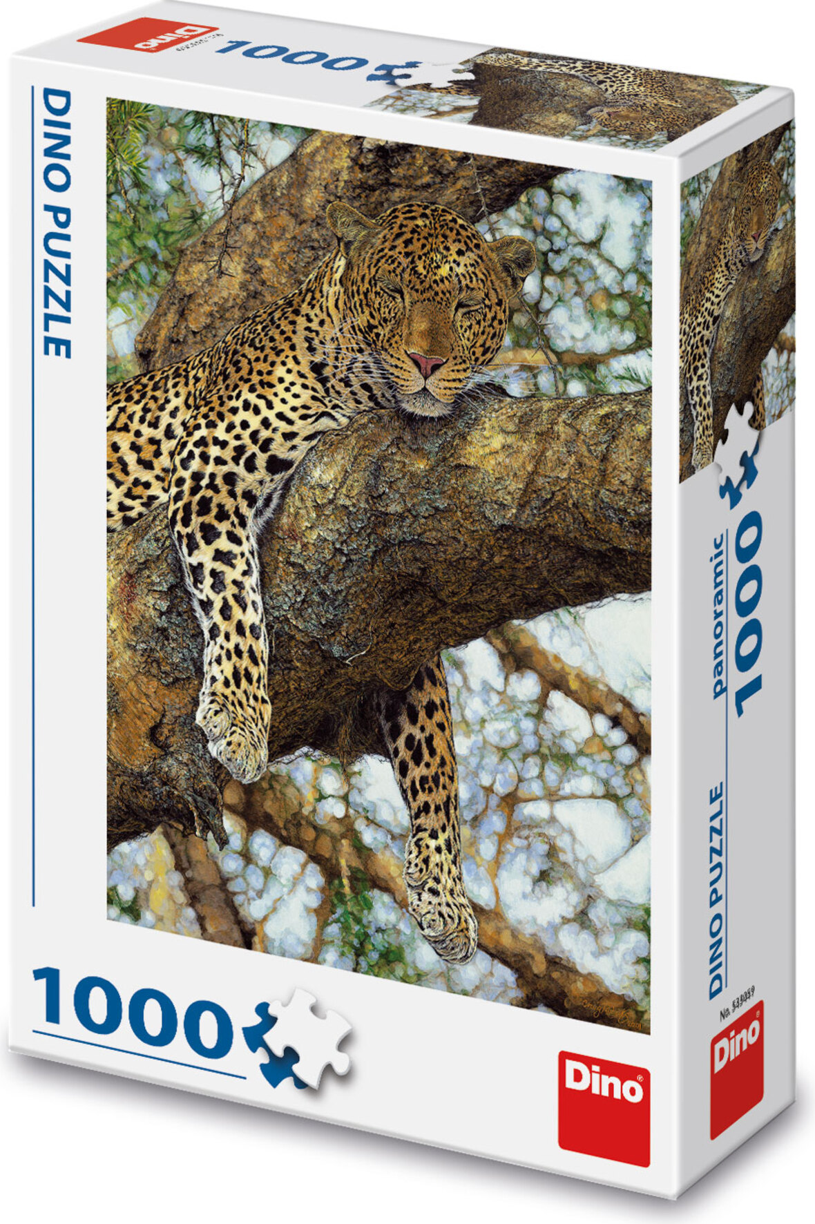 Hansepuzzle Leopard Puzzle 1000 Teile – Tierwelt-Motiv, Format 60x46 Cm, Mit Aufbewahrungsbeutel