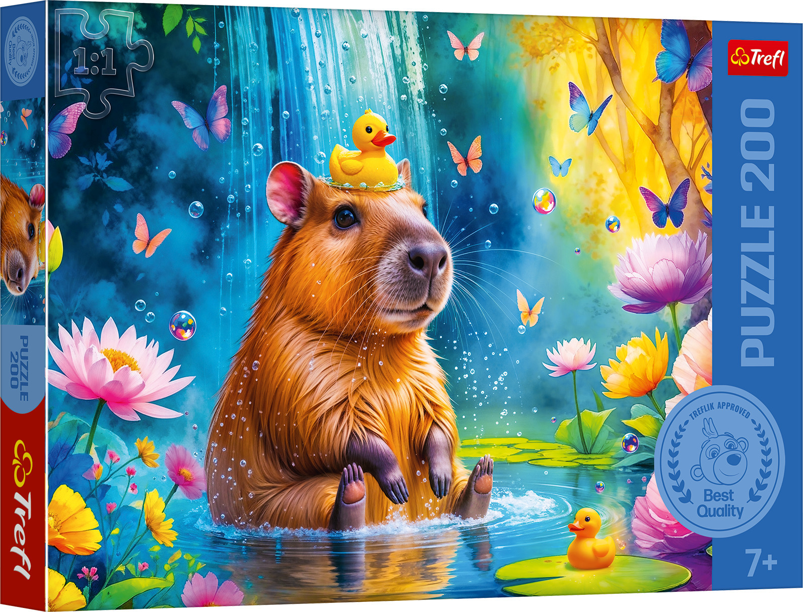 Trefl Puzzle 200 Capybara - Puzzle pentru copii | RaiJucării.ro