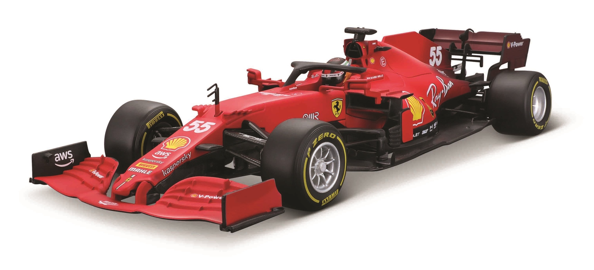Bburago 1:18 Ferrari Racing F1 2021 SF21 č.55 Carlos Sainz