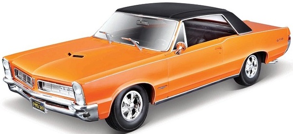 マイスト　1/18 1965 Pontiac Maisto - 1965 PONTIAC GTO, EDIȚIA HURST, portocaliu, 1:18 - Mașini