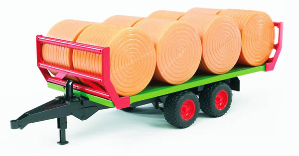 BRUDER 02220 RIMORCHIO CON 8 BALLE DI FIENO ROTONDE Cod.18042 4056352286544 - Foto 3