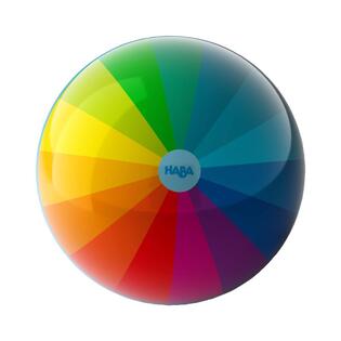 Pelota HABA Con Frutas Coloridas Para Niños +2 Años – 14 Cm Diámetro, Válvula De Aire, Interior/exterior