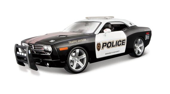 Maisto Edition Speciale 2006 Dodge Challenger Concept noir et blanc 1 18