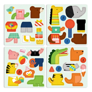 Gioco Magnetico Educativo Ferflex - Puzzle Safari Animali, 20 Pezzi, Per Bambini Da 3 Anni, Per Lavagne Magnetiche E Frigo