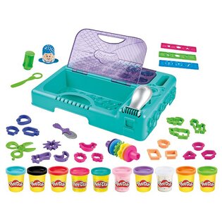 Hasbro Play-Doh Modellare E Imparare – Set Con 3 Pentole Di Pasta (2oz), 8 Formine, 2 Tappetini E 10 Carte, Gioco Educativo Per Bambini - 2