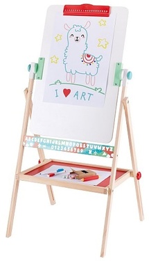 Caballete Infantil 3 En 1 (pizarra Magnética, Blanca Y Rollo De Papel) Con Accesorios