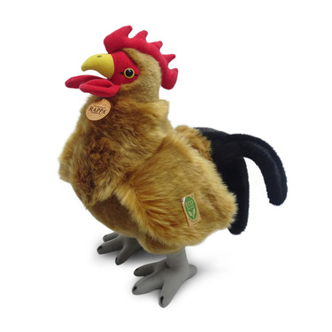 Cocoș de pluș în picioare 34 cm ECO-FRIENDLY - Jucării de plus