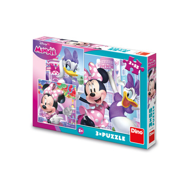 Puzzle Minnie și Daisy 3x55 piese - Puzzle pentru copii