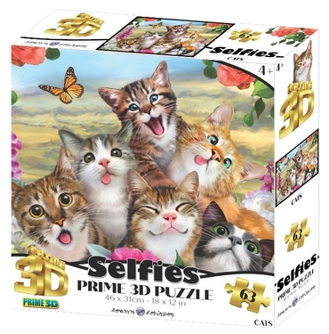 Puzzle 3D Prime3D Underwater Selfie – 63 Pièces – Construction Fun – Neuf