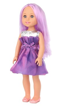 Vêtements De Poupée HTTDSLF – Taille 35-45 Cm – Ensemble Manteau, Robe, Chaussures, Pince – Violet
