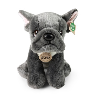 Bulldog francez șezând câine de pluș 30 cm ECO-FRIENDLY - Jucării