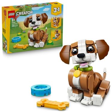 LEGO® Creator 3 în 1 31382 Animale adorabile: Cățeluș jucăuș