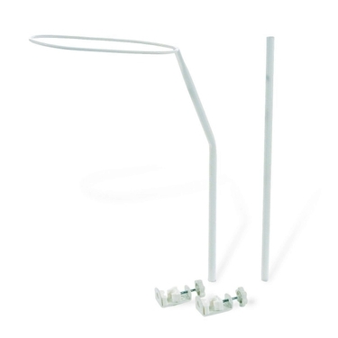 Support De Ciel De Lit Bébé Réglable 5 Hauteurs - Filet 360° Anti-Moustiques, Acier Inoxydable, Pour Lit Bébé 35x35x90 Cm