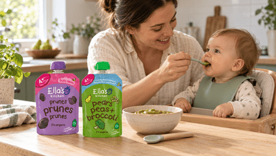 Ella's Kitchen: cum să alegi capsulele și piureurile BIO