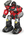 Robot vigile del fuoco spruzzante acqua RC telecomandato 40 cm