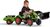 Falk Šliapací traktor 2040AM Claas Arion 410 s nakladačom a vlečkou - zelený