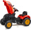 Falk Šliapací traktor 2046AB X-Tractor s vlečkou a otváracou kapotou - červený