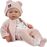 Guca 894 NEW BORN - realistická bábika bábätko s mäkkým látkovým telom - 36 cm
