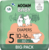 Moomin Baby 5 Maxi 10-16 kg (60 ks), eko plienky