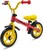 Detský balančný bicykel s brzdou Baby Mix Traveller červený