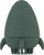 PETITE&amp;MARS Hračka silikónová do vody s kefkou Splashy Rocket Misty Green 6m+