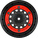Pro-Line disk 2.2/3.0" Raid bead lock H12/H14 SC červeno-čierny (2)