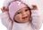 Llorens 63806 NEW BORN - muñeca bebé realista con sonidos y cuerpo de tela suave