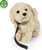 Plyšový pes zlatý retriever stojaci s vodítkom 25 cm ECO-FRIENDLY
