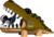 EUGY Aligator 3D kartonasta sestavljanka