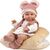 Llorens M738-16 oblečenie pre bábiku bábätko  NEW BORN veľkosti 40-42 cm s doplnkami