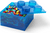 LEGO úložný box 4 s vekom - priehľadná modrá