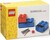 LEGO® stolné boxy so zásuvkou Multi-Pack 3 ks - červená, modrá