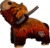 EUGY Skotská kráva 3D kartonová skládačka