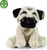 Câine pug de pluș 30 cm ECO-FRIENDLY
