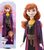 Mattel Disney 25HLW46 Papusa Frozen Anna in rochie neagra si portocalie