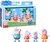 Peppa Pig famille en vacances, ensemble de 4 figurines