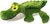Hračka Dog Fantasy Silent Squeak krokodíl zelený 30cm