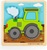 Bigjigs Toys Vkladacie puzzle Traktor