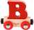Bigjigs Rail Vagónik drevené vláčikodráhy - Písmeno B