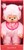 Monchhichi Mončiči ragazza rosa con bavaglino 45cm