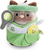 NICI peluche MyMochi Gatto Siamese Siamy 8 cm con pallina da tennis e costume, confezione regalo