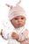 Llorens 74508 NEW BORN - realistická bábika bábätko so zvukmi a mäkkým látkovým telom - 45