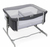 CHICCO Beistellbett Next2Me Twins für Zwillinge - Magnetgrau